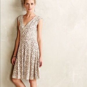 Anthropologie Maeve Brushed lace dress Medium M